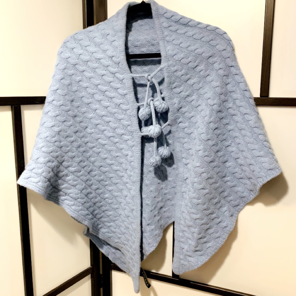 Ralph Lauren Poncho Type Wool Blend Sweater